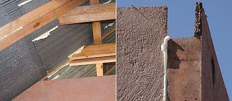 Uszczelnianie połączeń izolacji dachu i elementów prefabrykowanych przegród budowlanych 