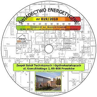 Certyfikat energetyczny w wersji elektronicznej na płycie CD